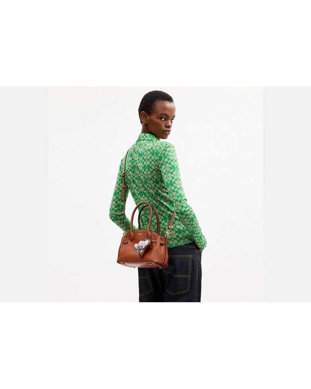 Sac Fourre-Tout Brain Dead Empire 21 Avec Souris Kachi Et Breloque En Pour Femmes COACH en coloris Black