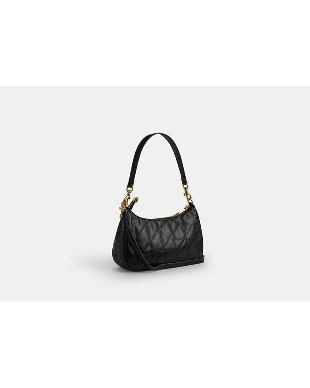 COACH Black Teri Shoulder Bag With Quilting