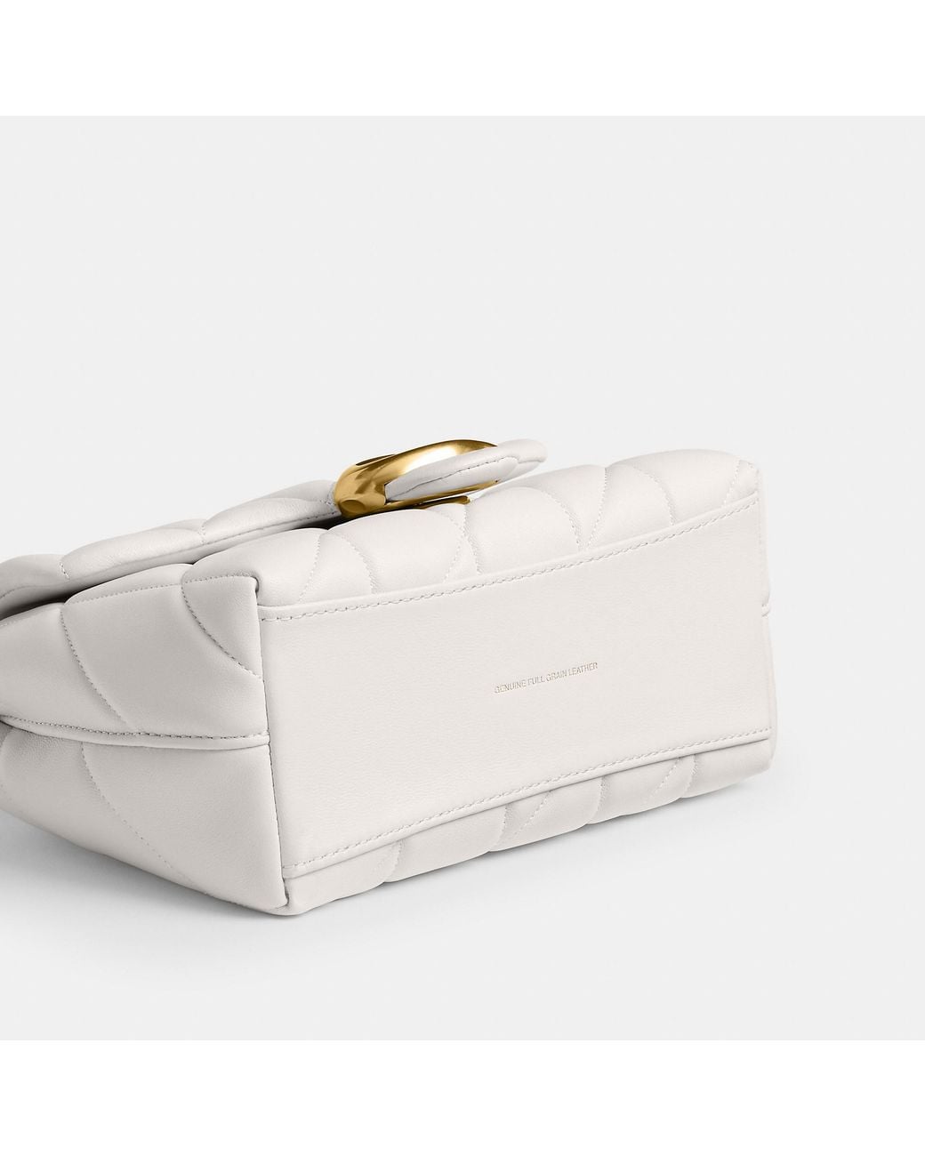 COACH Tabby Top Handle Bag With Quilting in White | Lyst