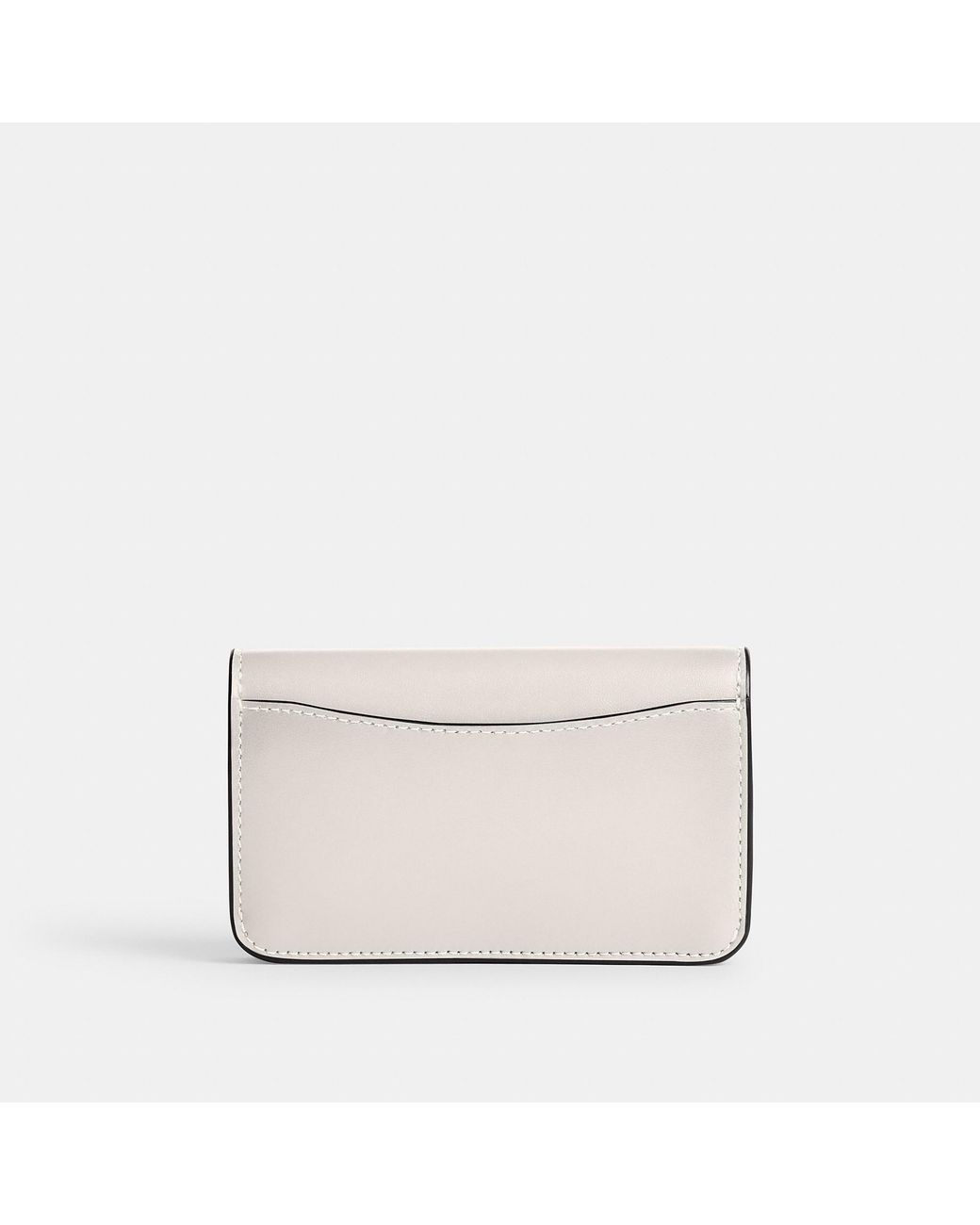 COACH White Essential Slim Card Case