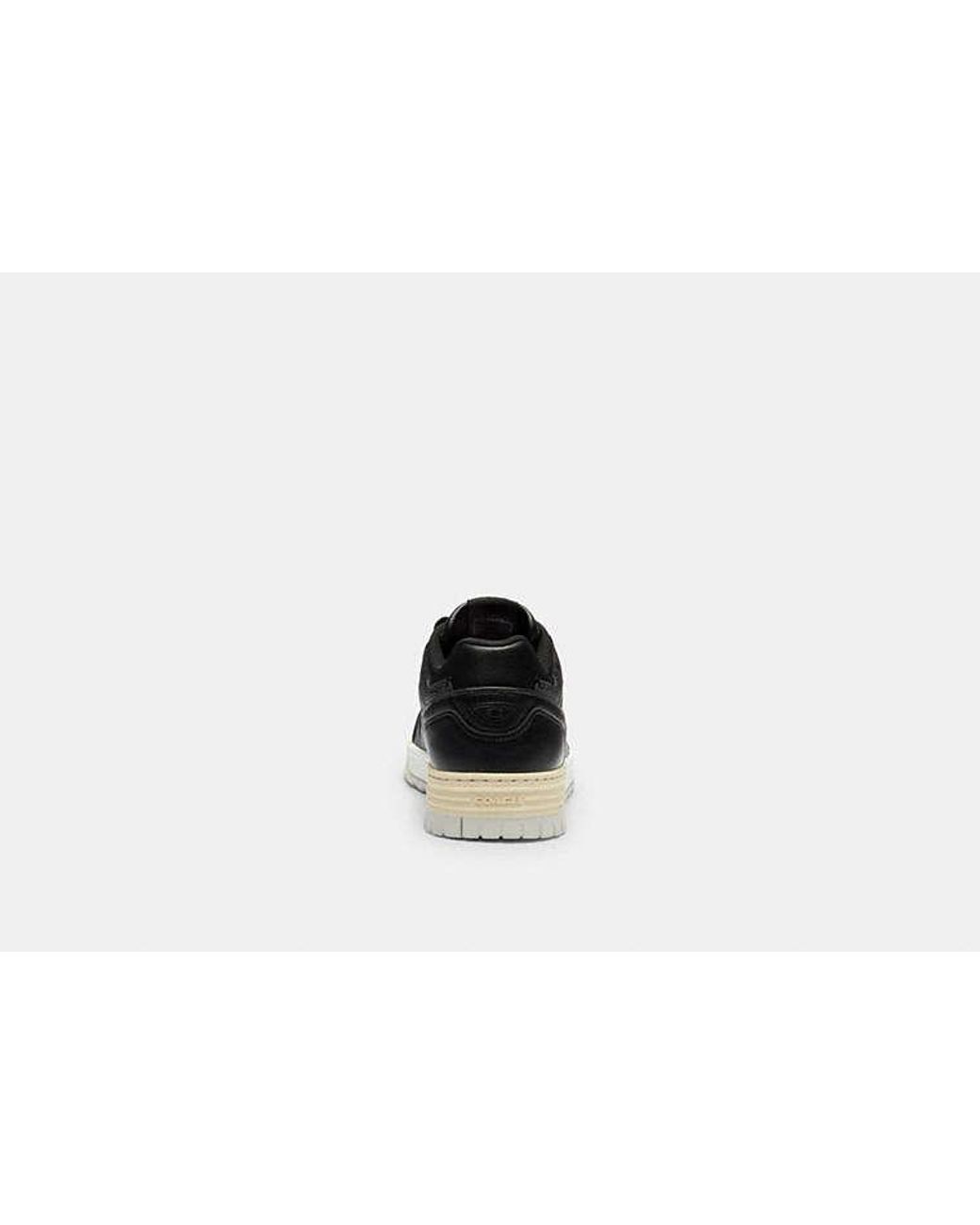 COACH Black Soho Sneakers With Signature Canvas Shoes Charcoal
