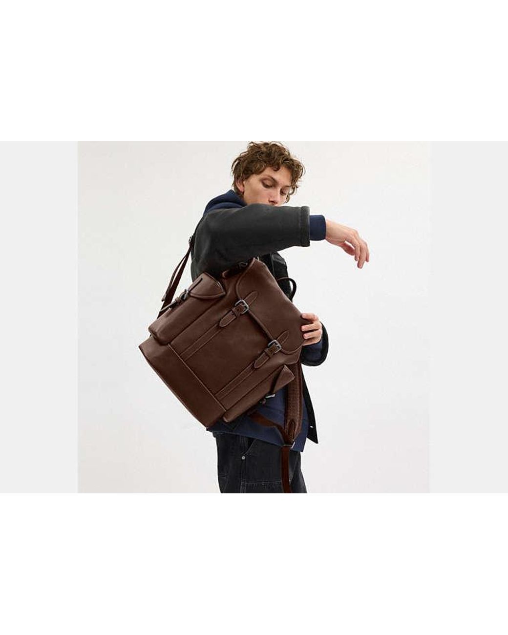 COACH Hitch Rucksack Für Männer in Brown für Herren