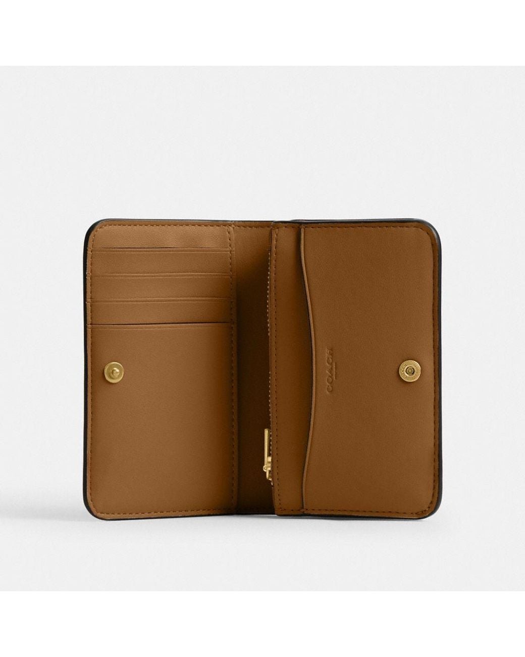 COACH Brown Essential Slim Card Case