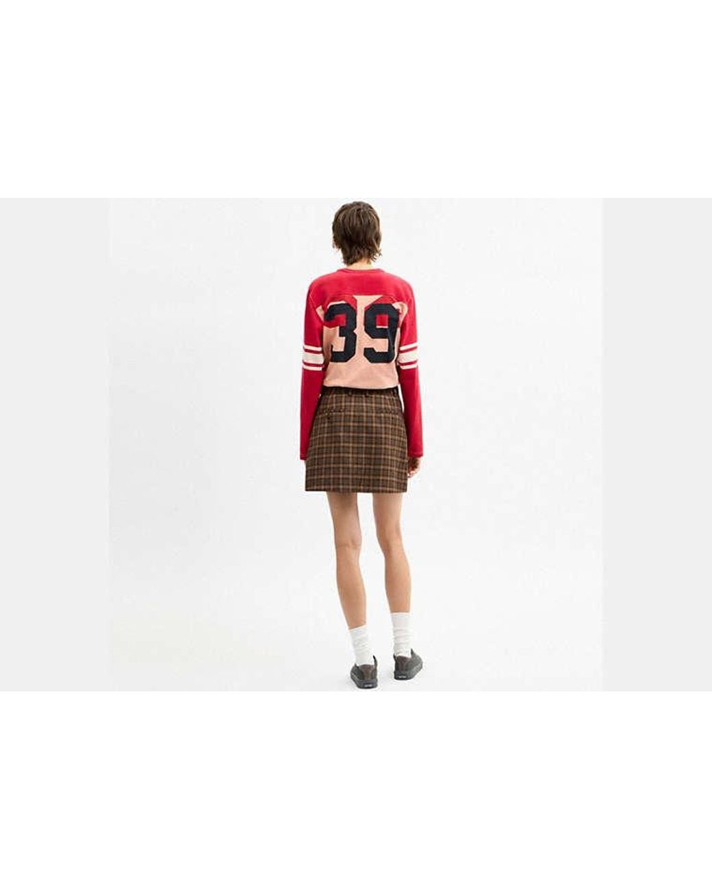 COACH Black Long Sleeve Varsity T-Shirt