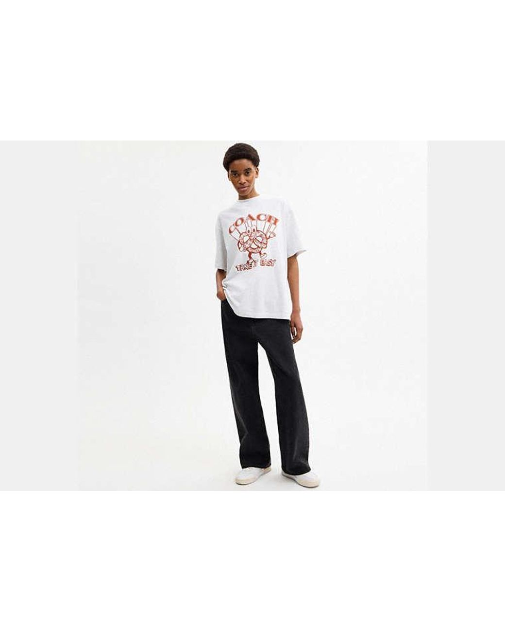 COACH Black Pretzel Relaxed T-Shirt