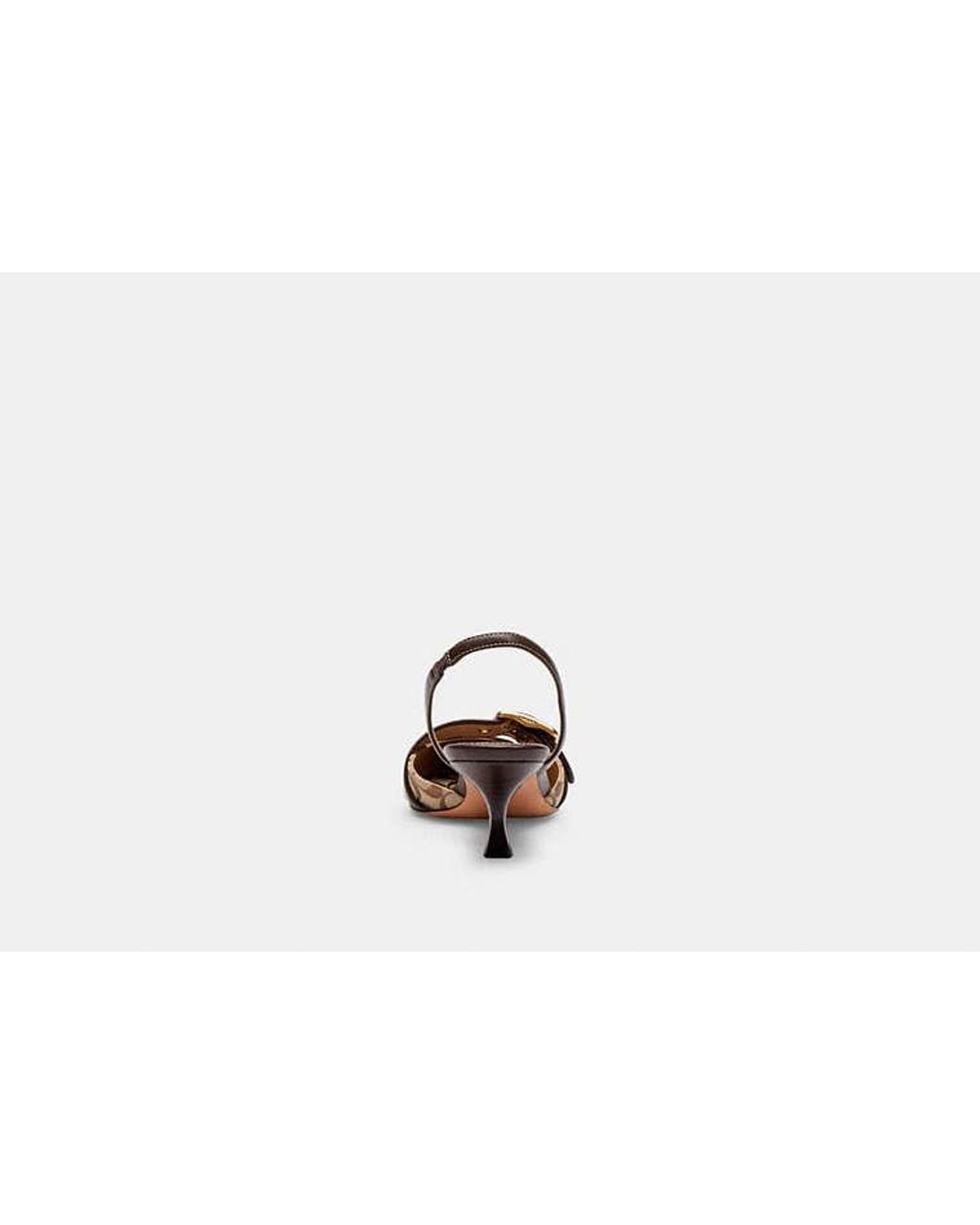 COACH Black Margot Slingback