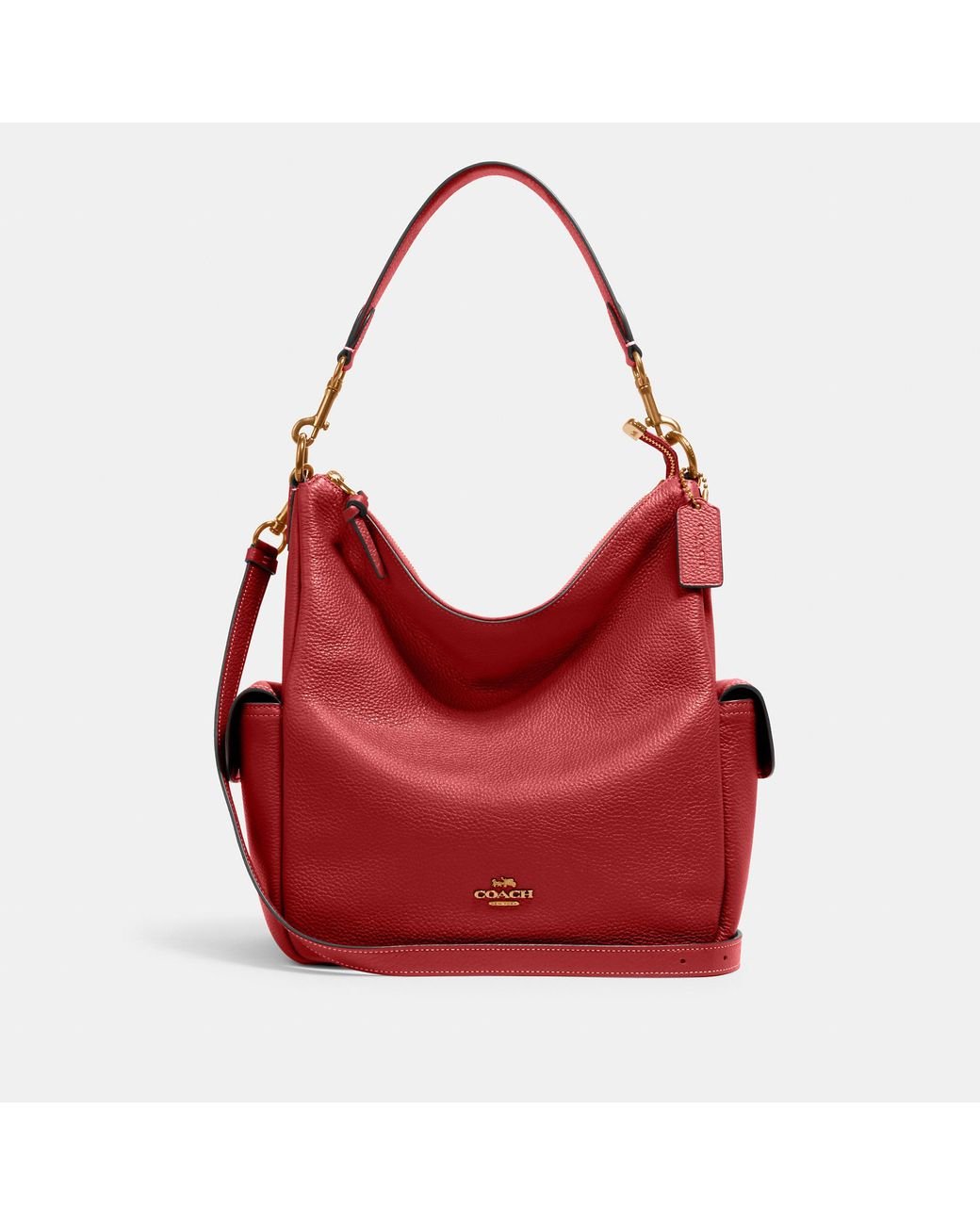 COACH Pennie Shoulder Bag in Red Lyst