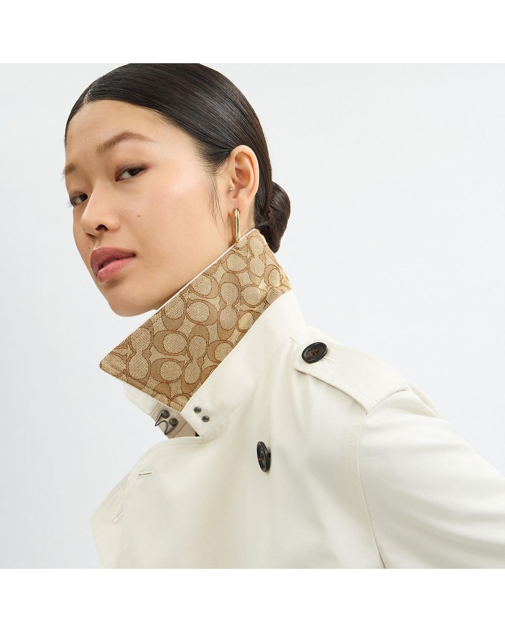 COACH Natural Long Trench
