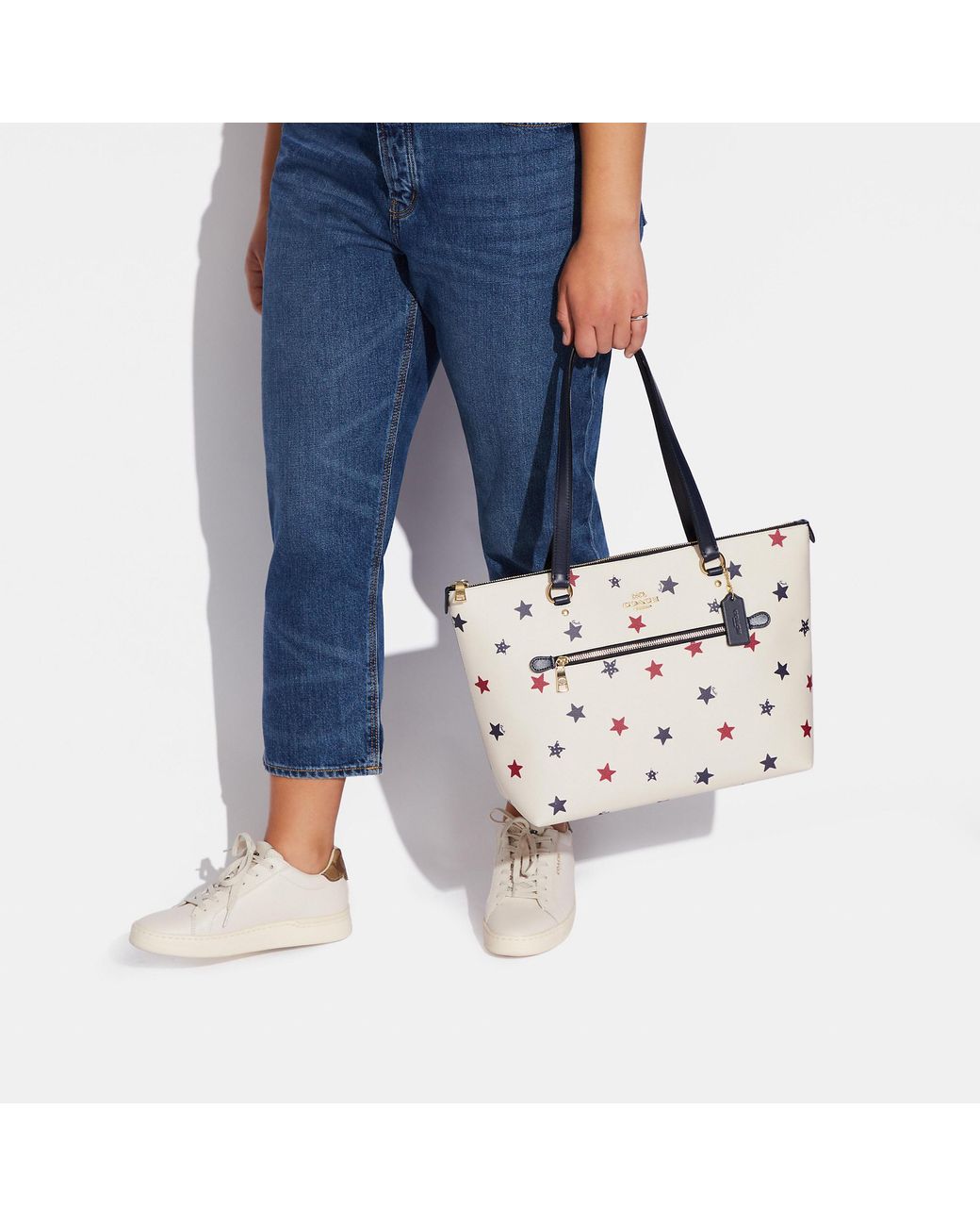 Gallery tote with ladybug print new arrivals
