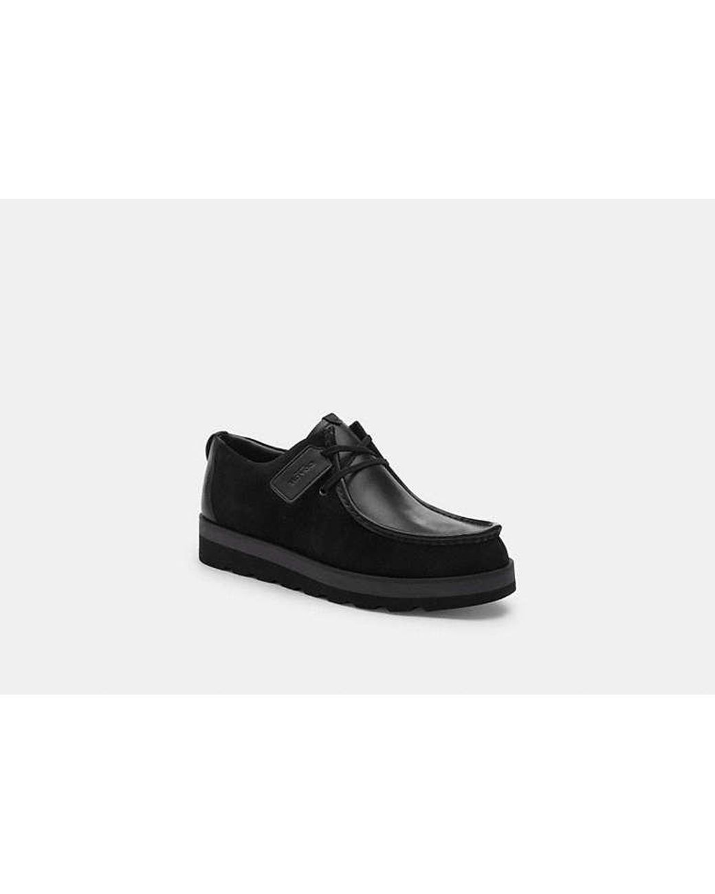 COACH Scott Apron Toe Boot in Black for Men | Lyst