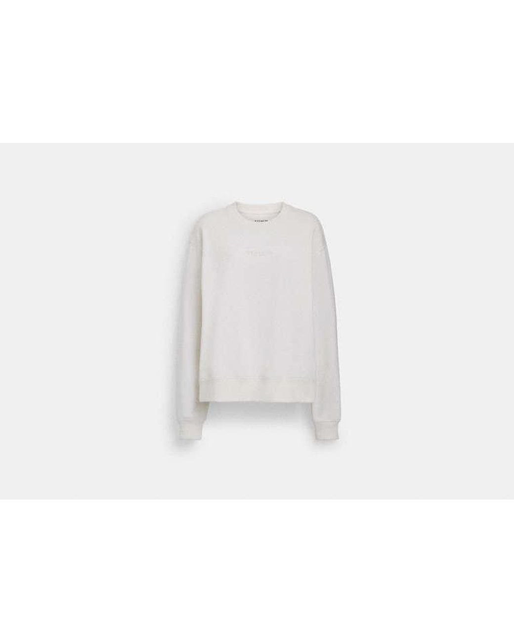 COACH White Crewneck Top