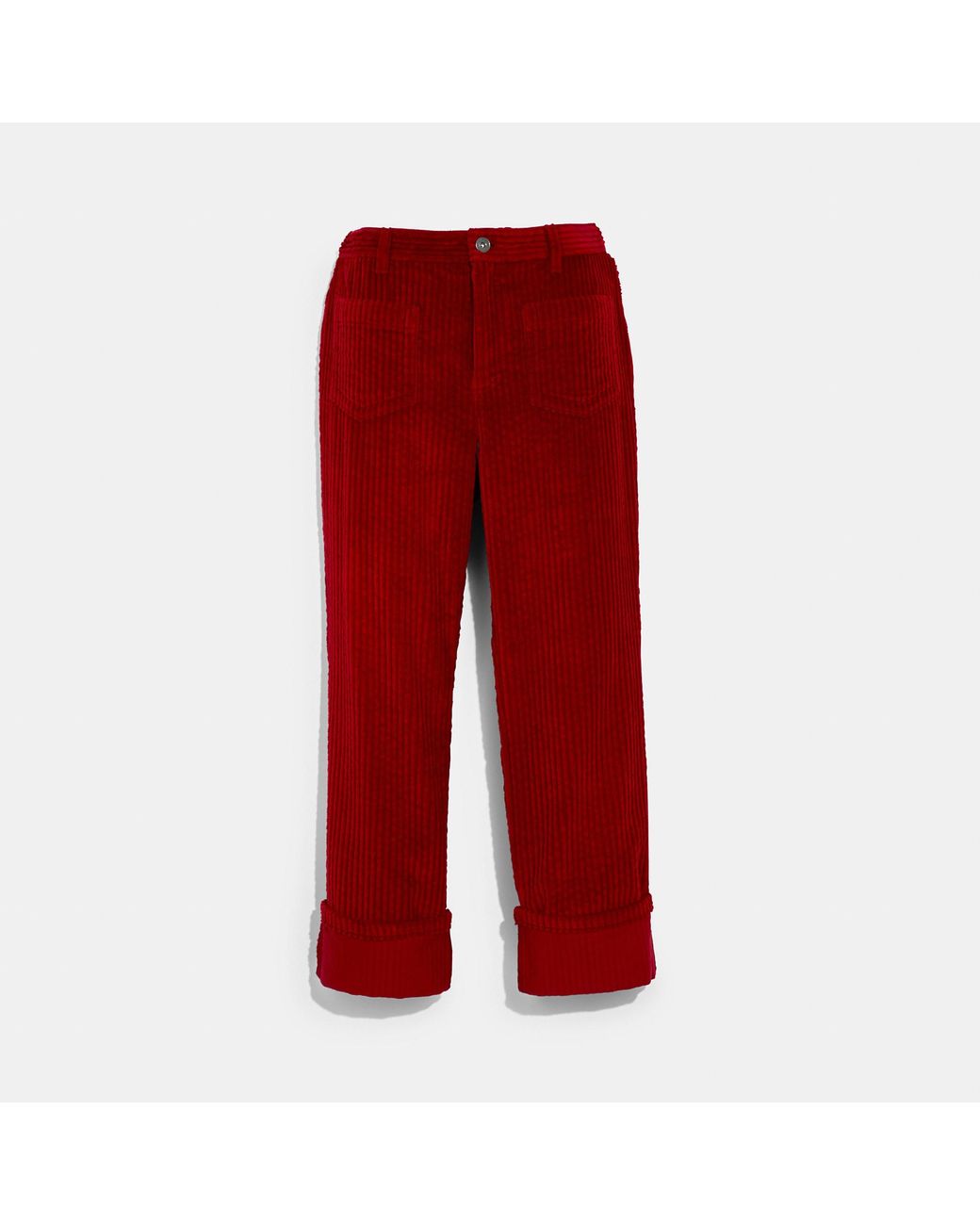 COACH Corduroy Pants in Red
