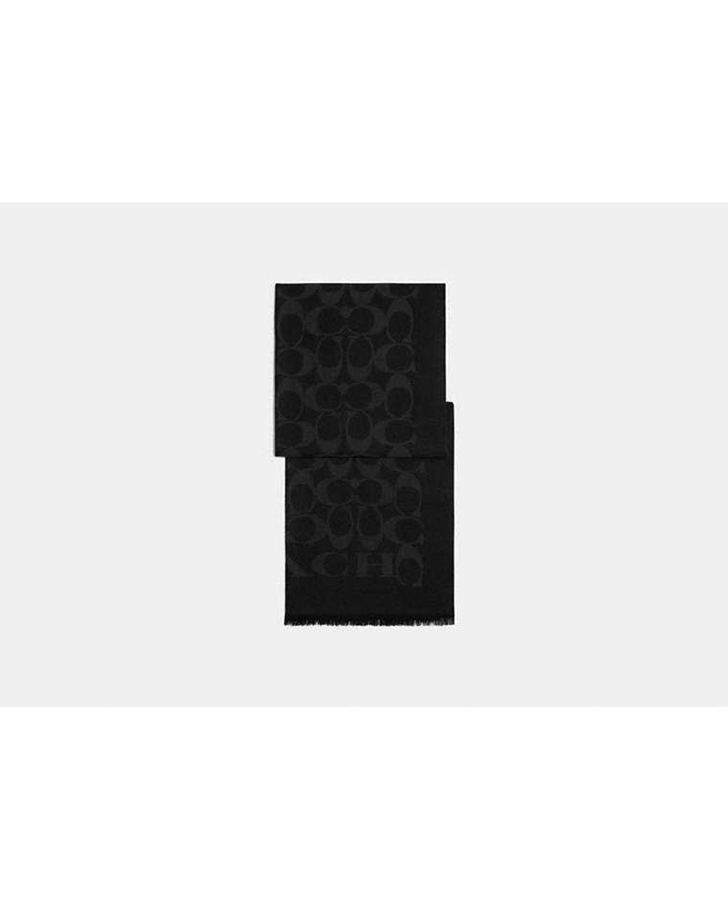 COACH Black Signature Wrap