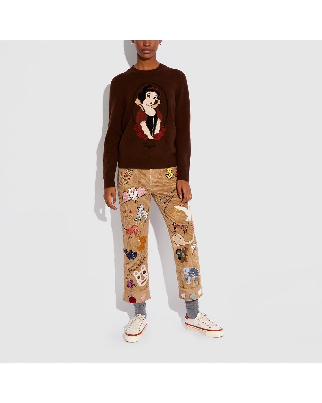 COACH Disney X Snow White Sweater in Brown Lyst