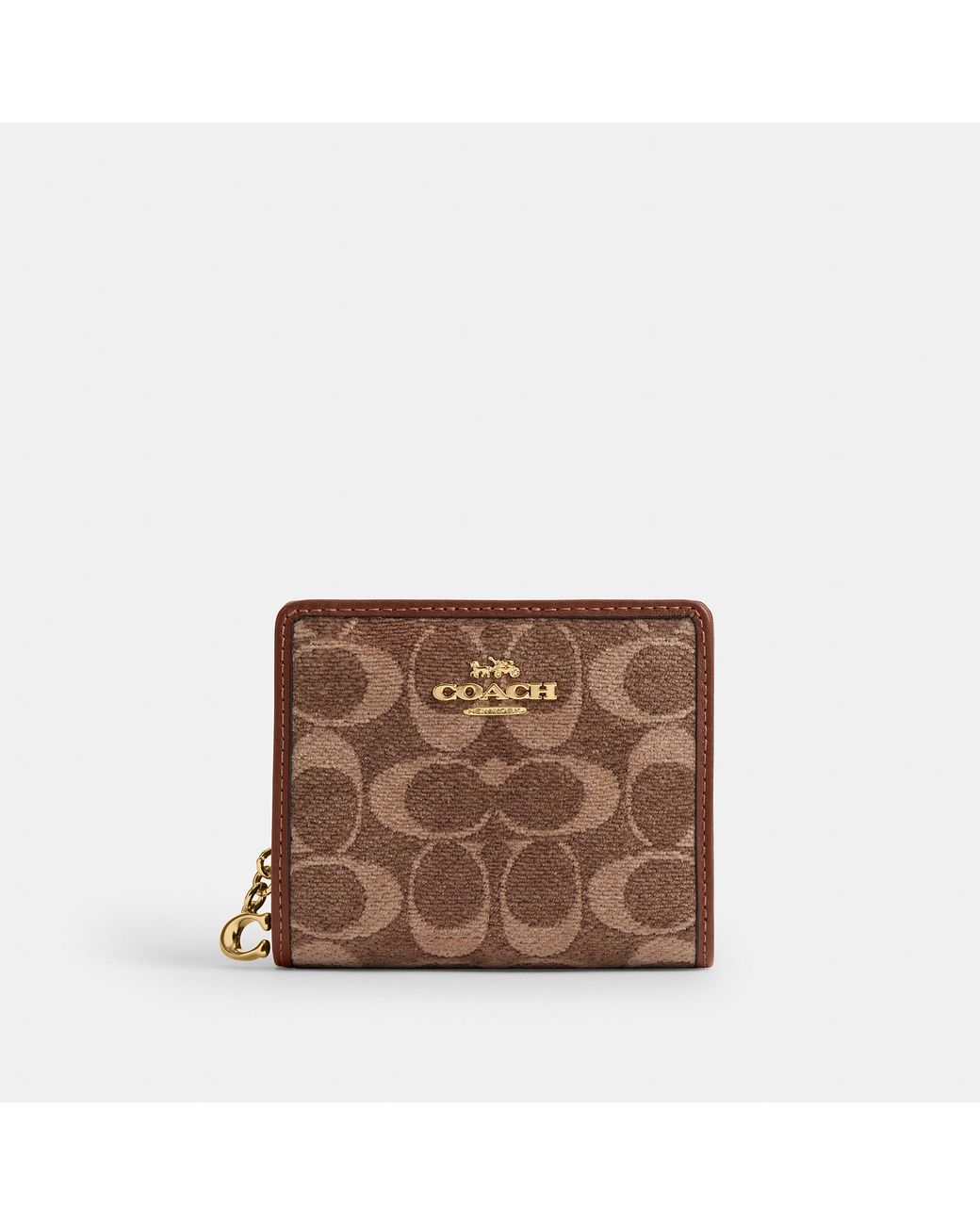 COACH Brown Snap Wallet