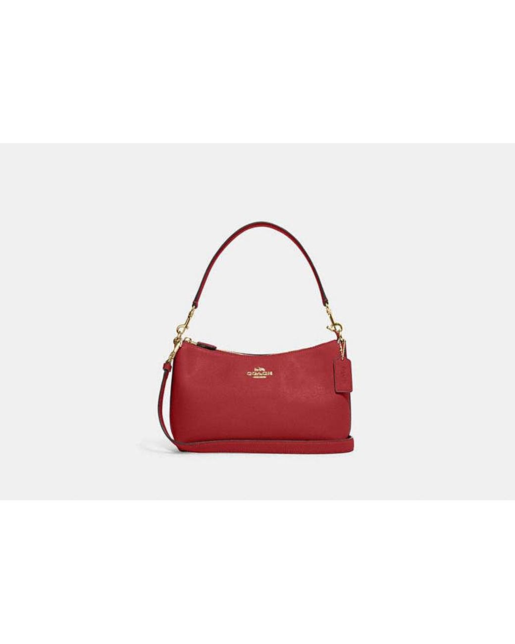 Coach red purse sale discount