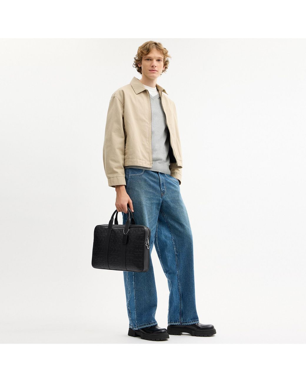 COACH Black Austin Brief for men