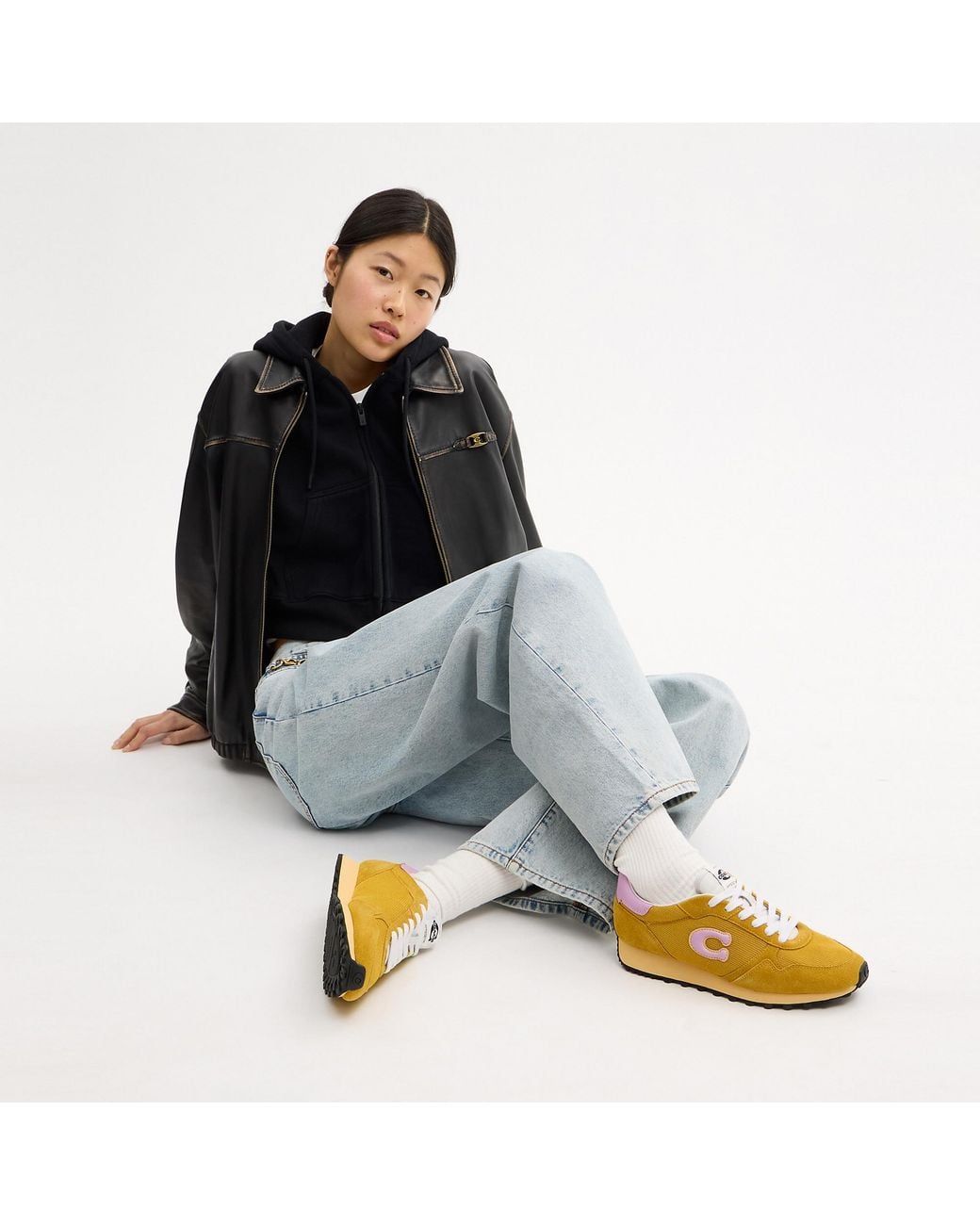 COACH Yellow Retro Runner