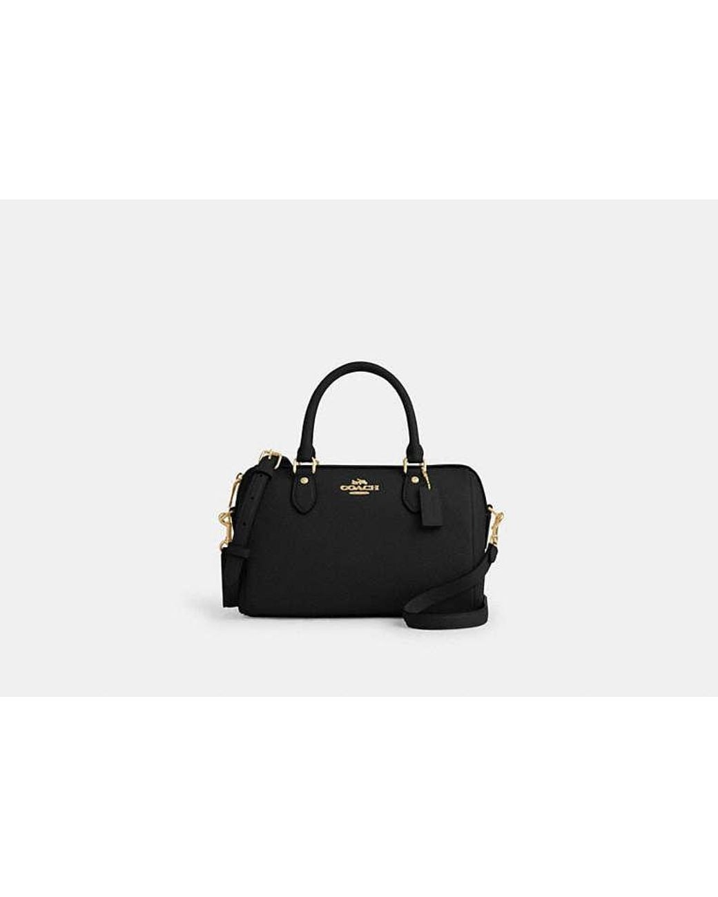 COACH Black Rowan Satchel Bag