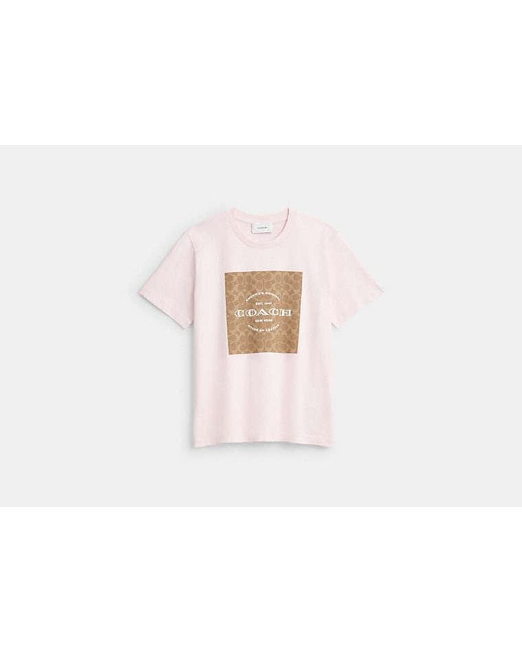 COACH Black Signature Square T-Shirt
