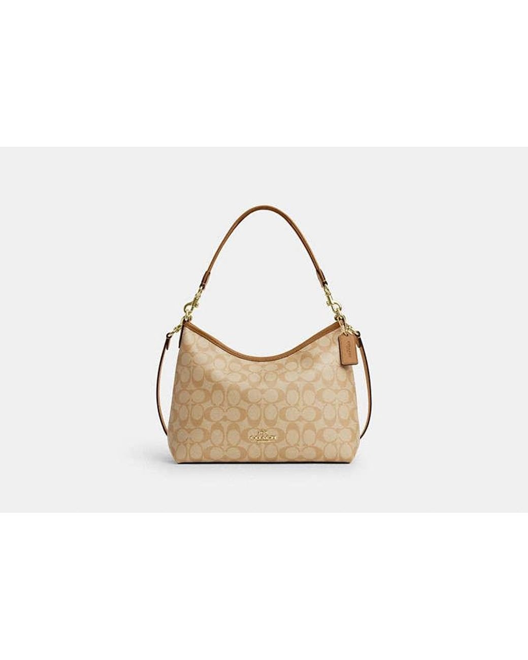 COACH Laurel Shoulder Bag In Signature Canvas in Black Lyst