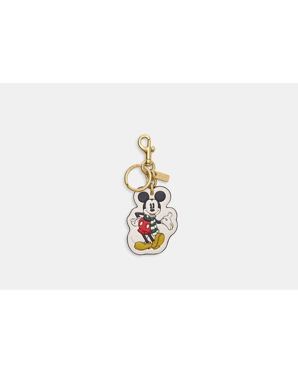 COACH Disney X Coach Mickey Mouse Bag Charm in Metallic | Lyst
