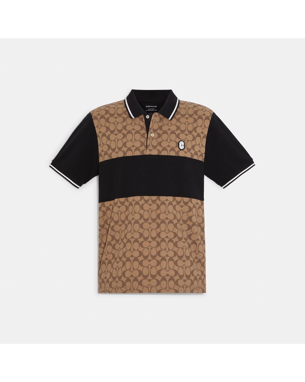COACH Signature Polo for Men | Lyst