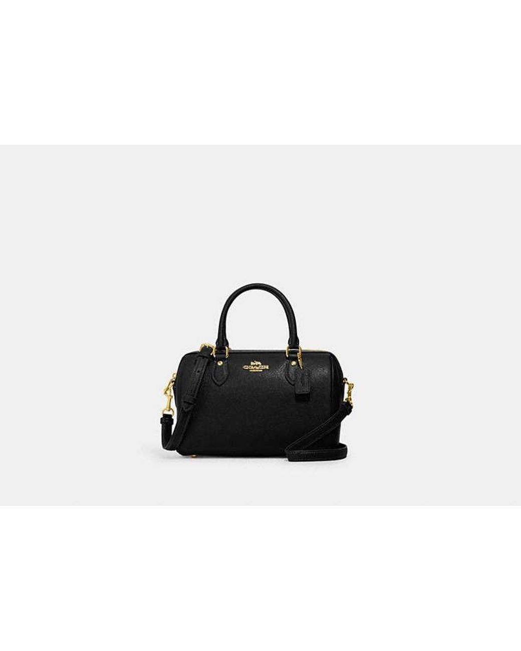COACH Rowan Satchel in Black Lyst UK