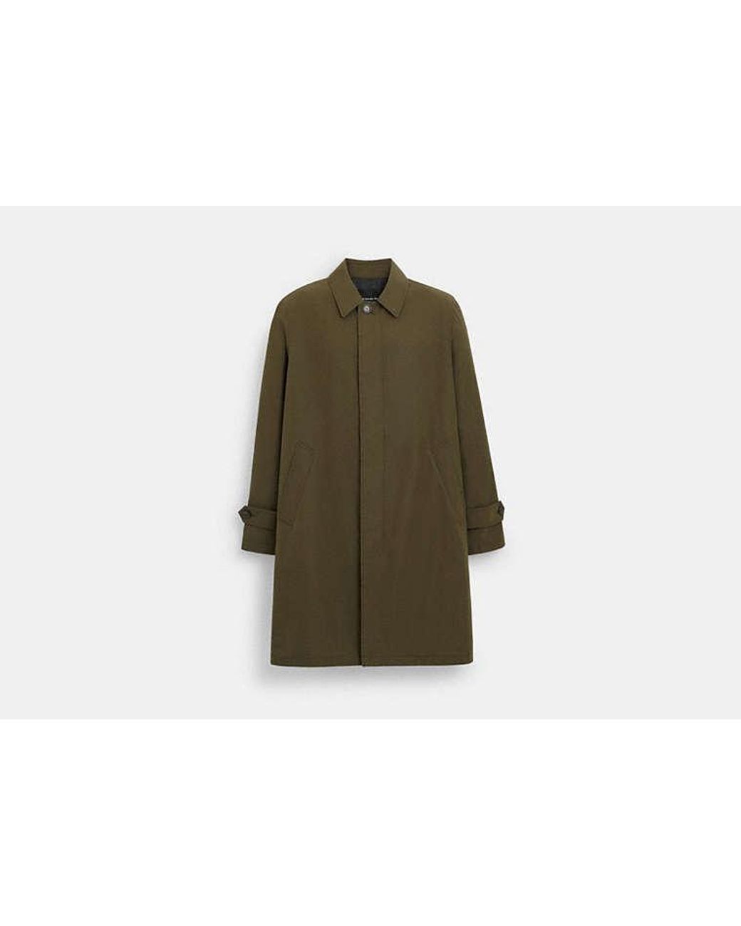 Manteau Mac En Pour Hommes, Taille COACH pour homme en coloris Green