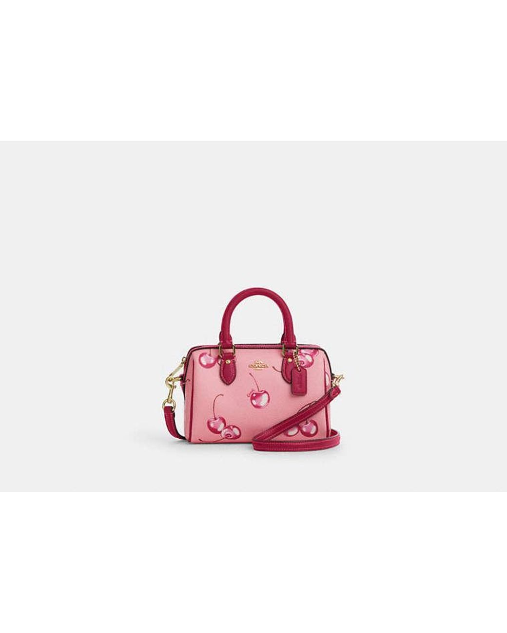 Coach cherry print bag new arrivals