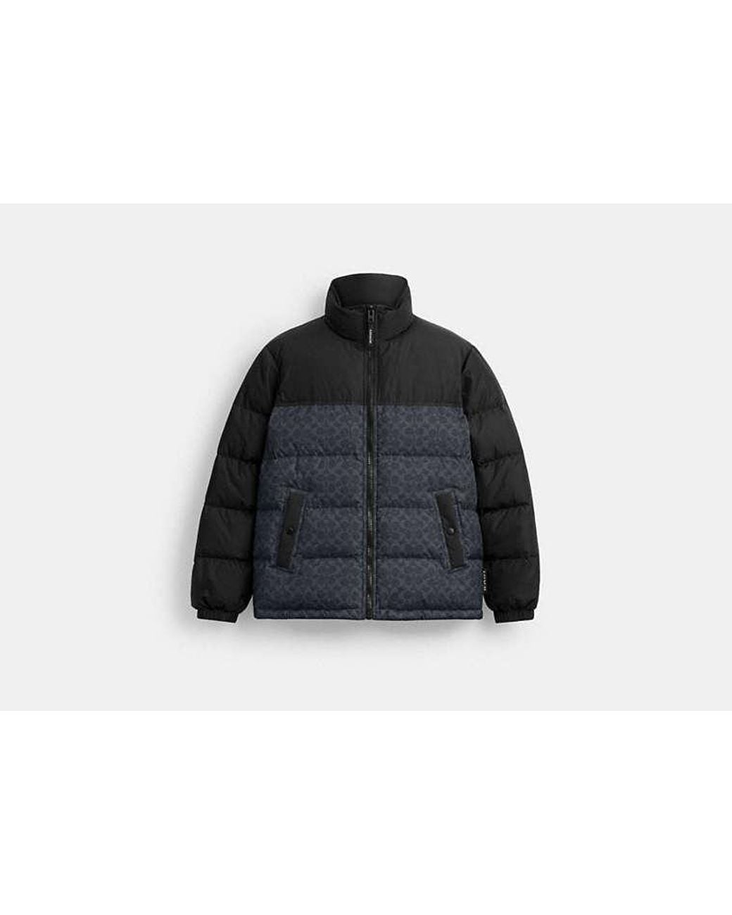 COACH Black Signature Down Jacket for men