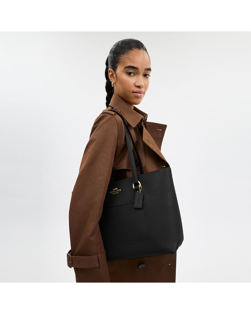 COACH Station Tote Bag in Black | Lyst