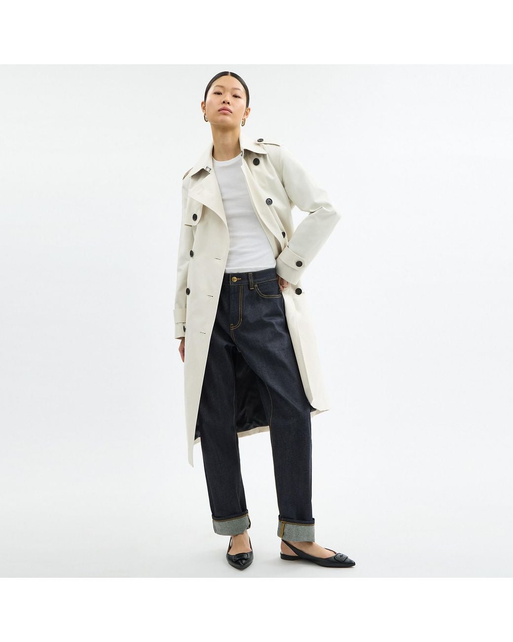 COACH Natural Long Trench