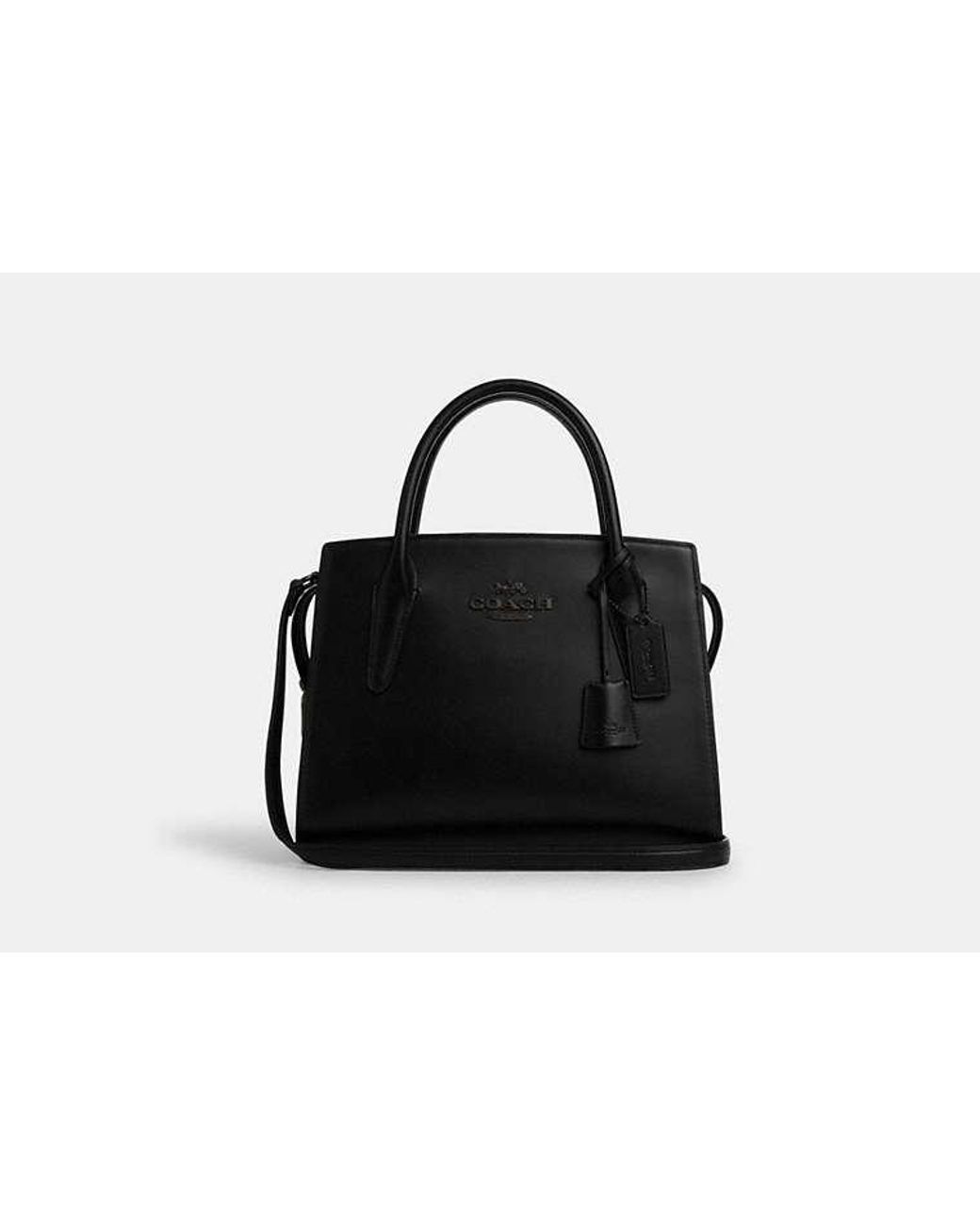 Large black coach bag hotsell