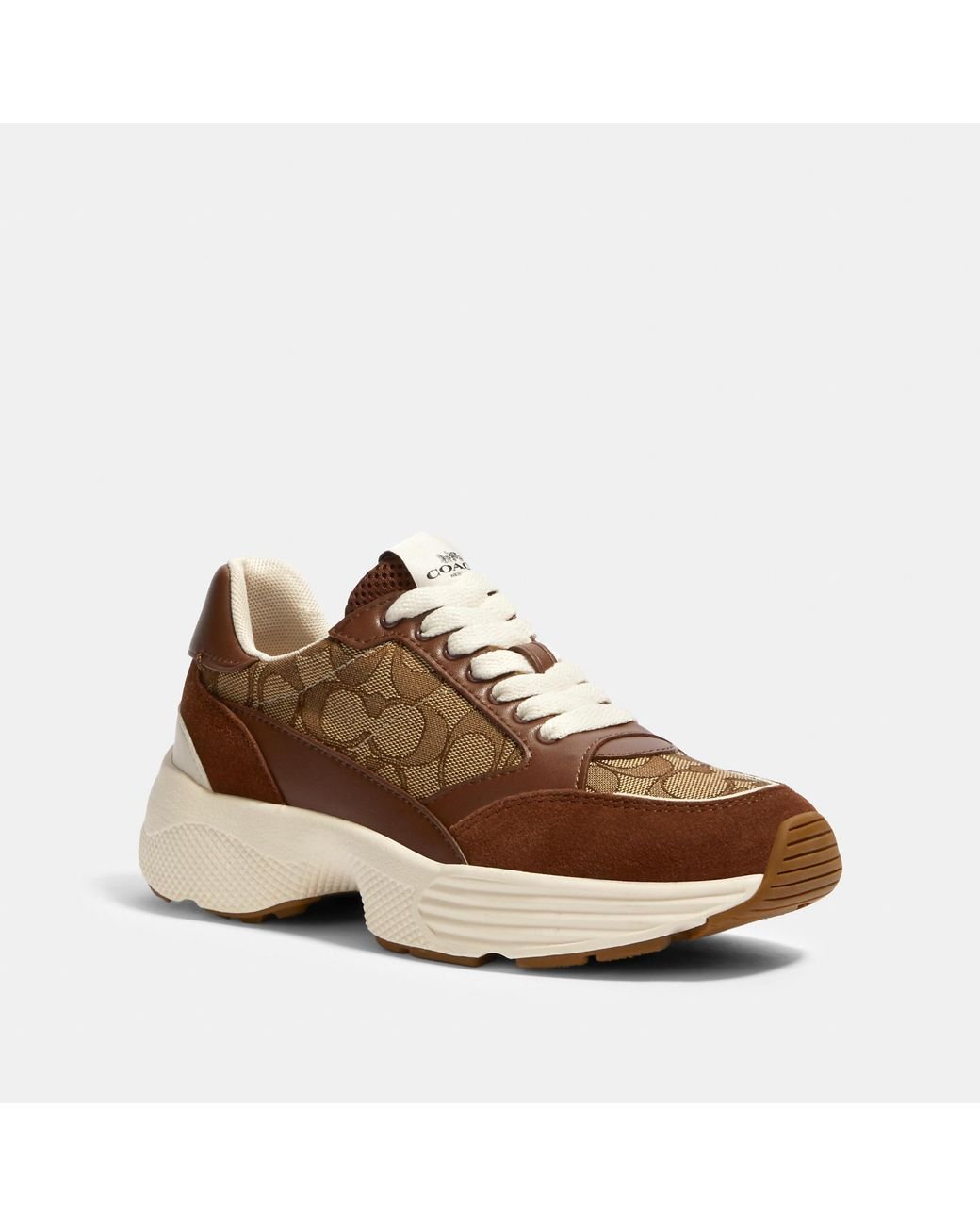 COACH C152 Tech Runner Sneaker in Brown | Lyst