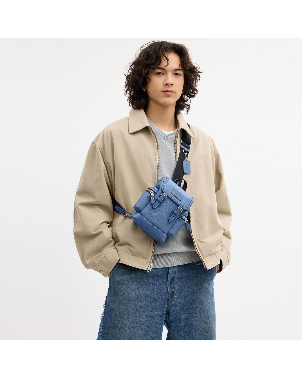COACH Blue Sprint Sling Pack for men