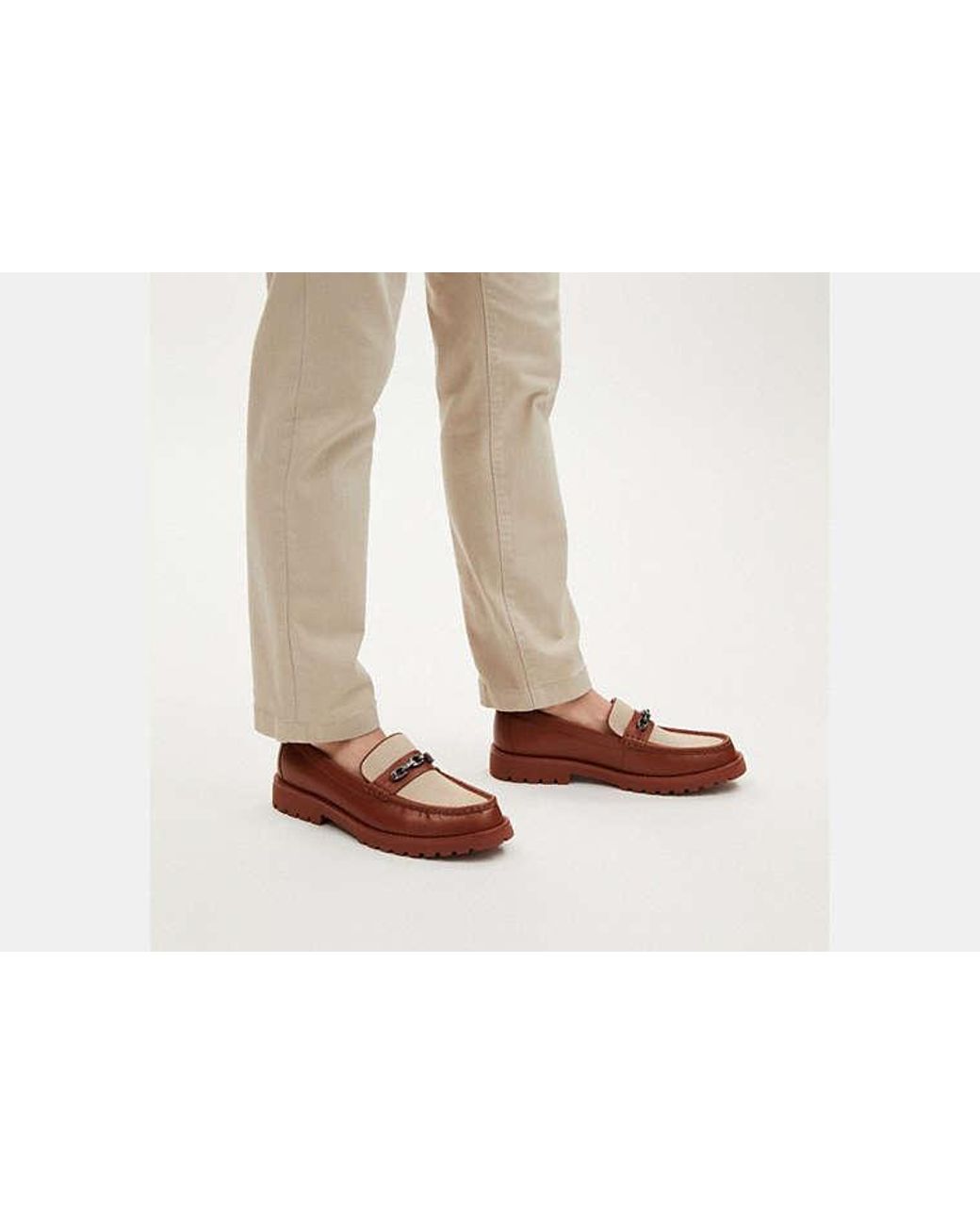 COACH Brooks Loafer in Brown for Men | Lyst display picture 3