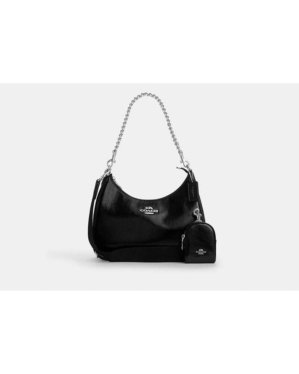 COACH Teri Hobo Bag With Pouch in Black | Lyst