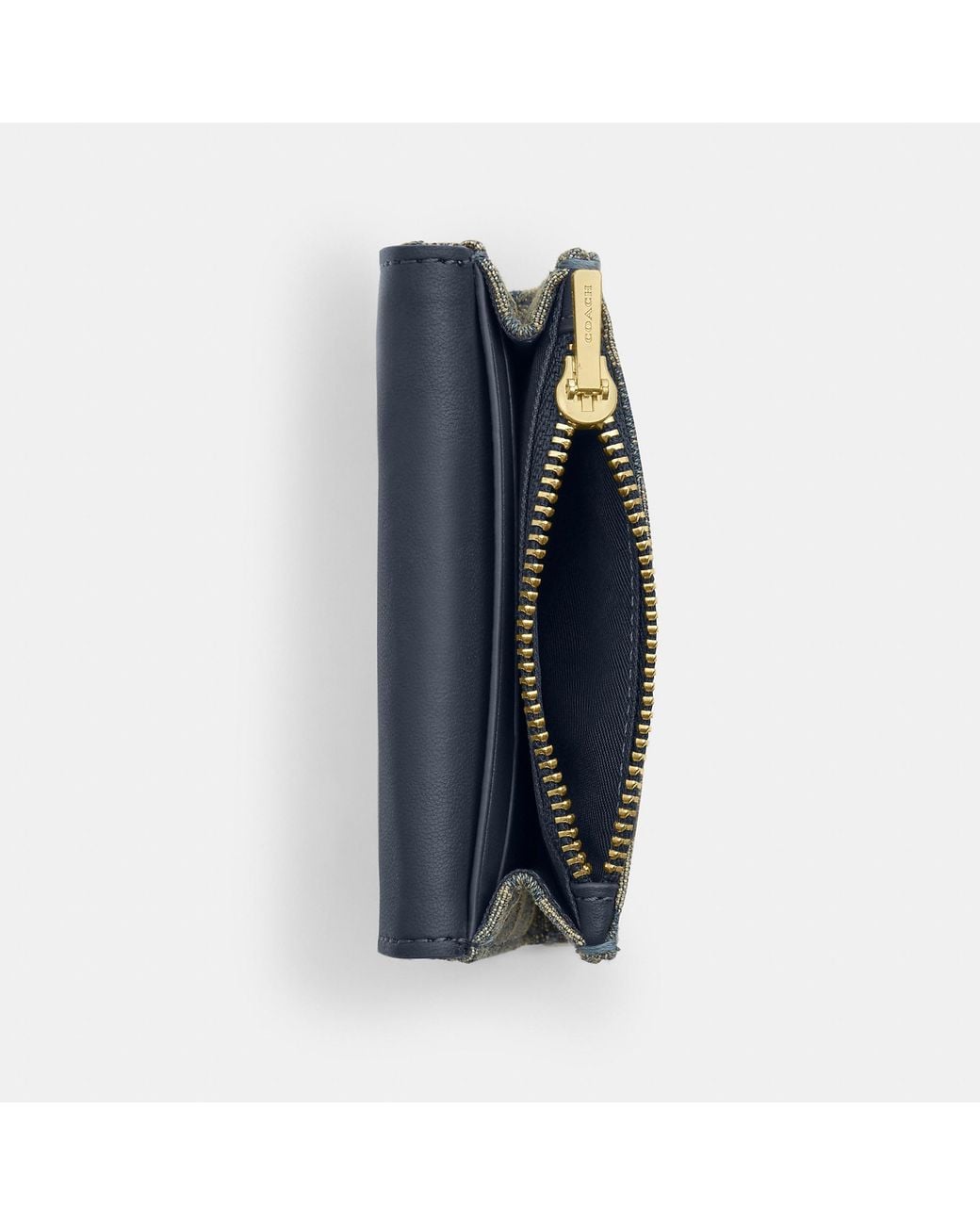 COACH Gray Flap Card Case