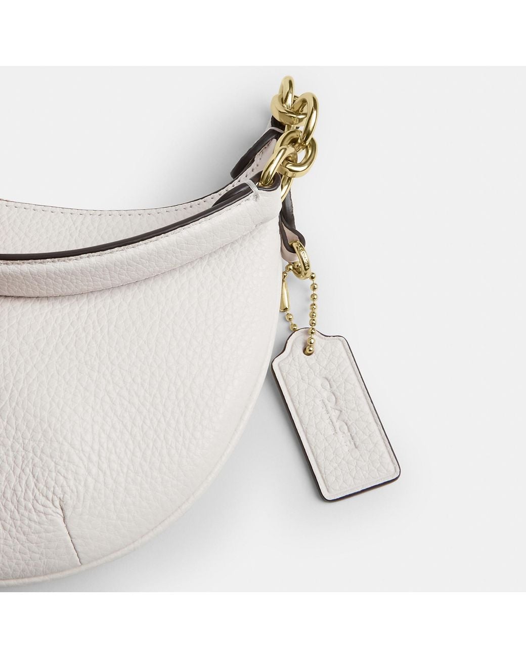 COACH White Mini Payton Bag