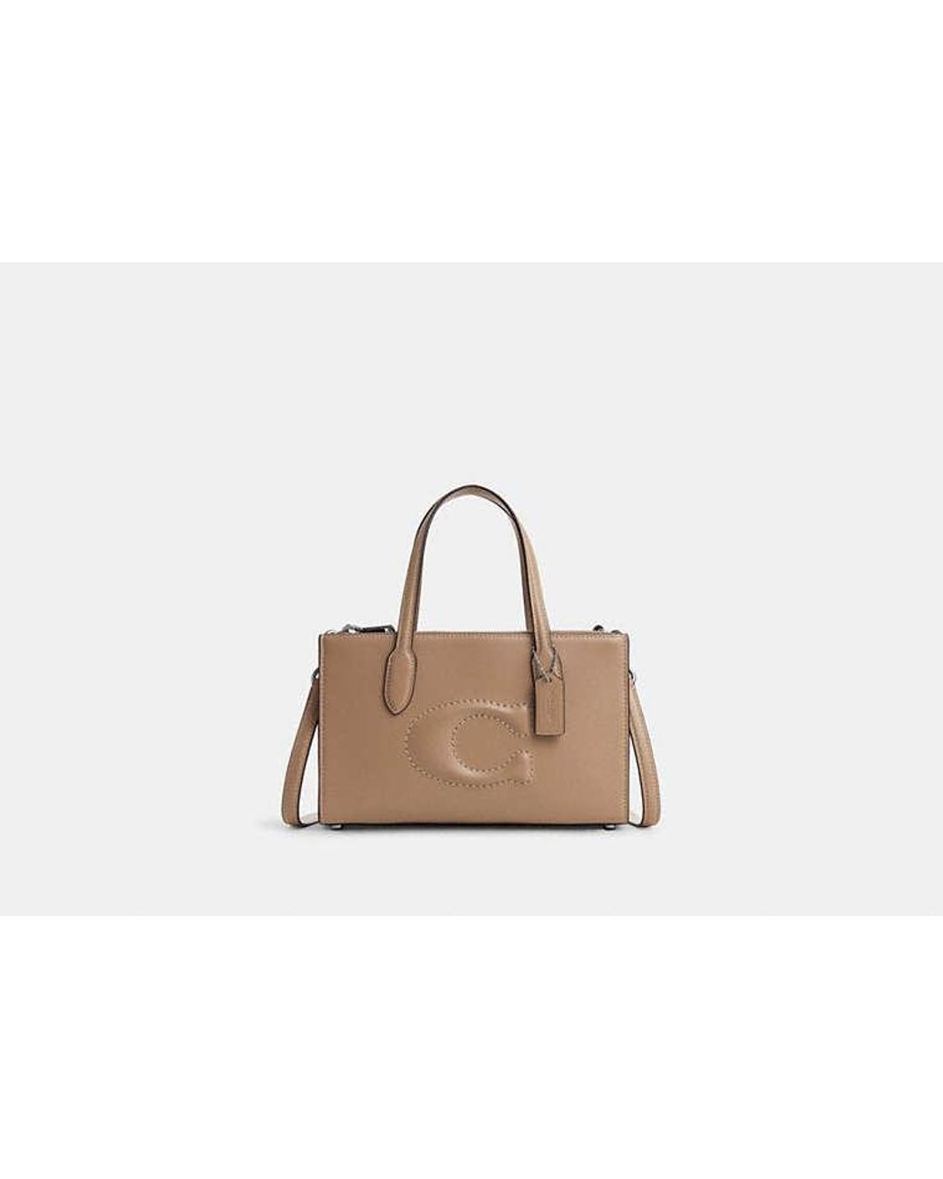COACH Nina Small Tote Bag in Black | Lyst