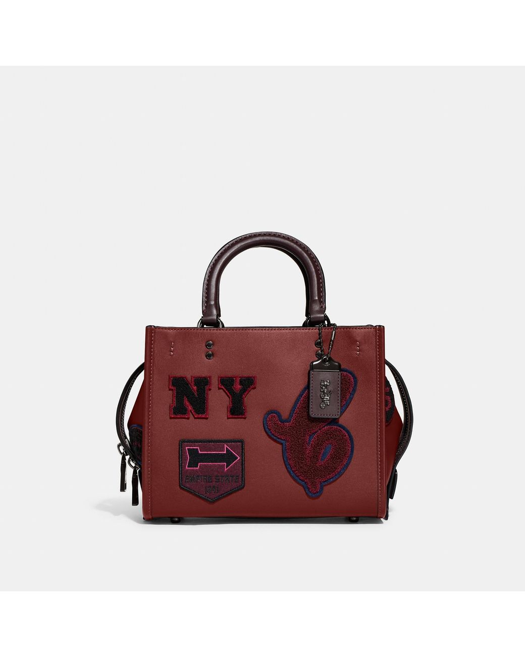 Coach Outlet Rogue 25 With Varsity Patches in Purple Lyst