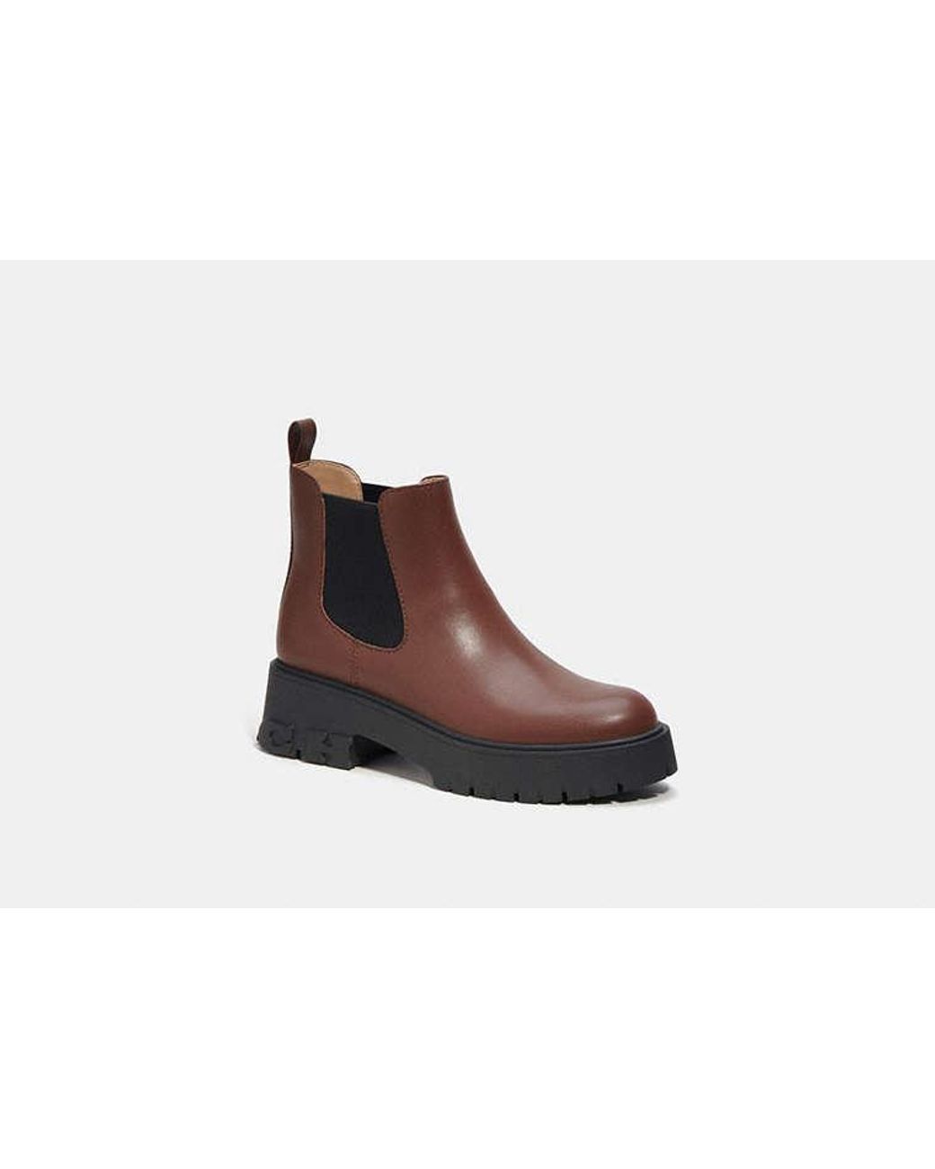 COACH Reid Bootie in Brown Lyst UK