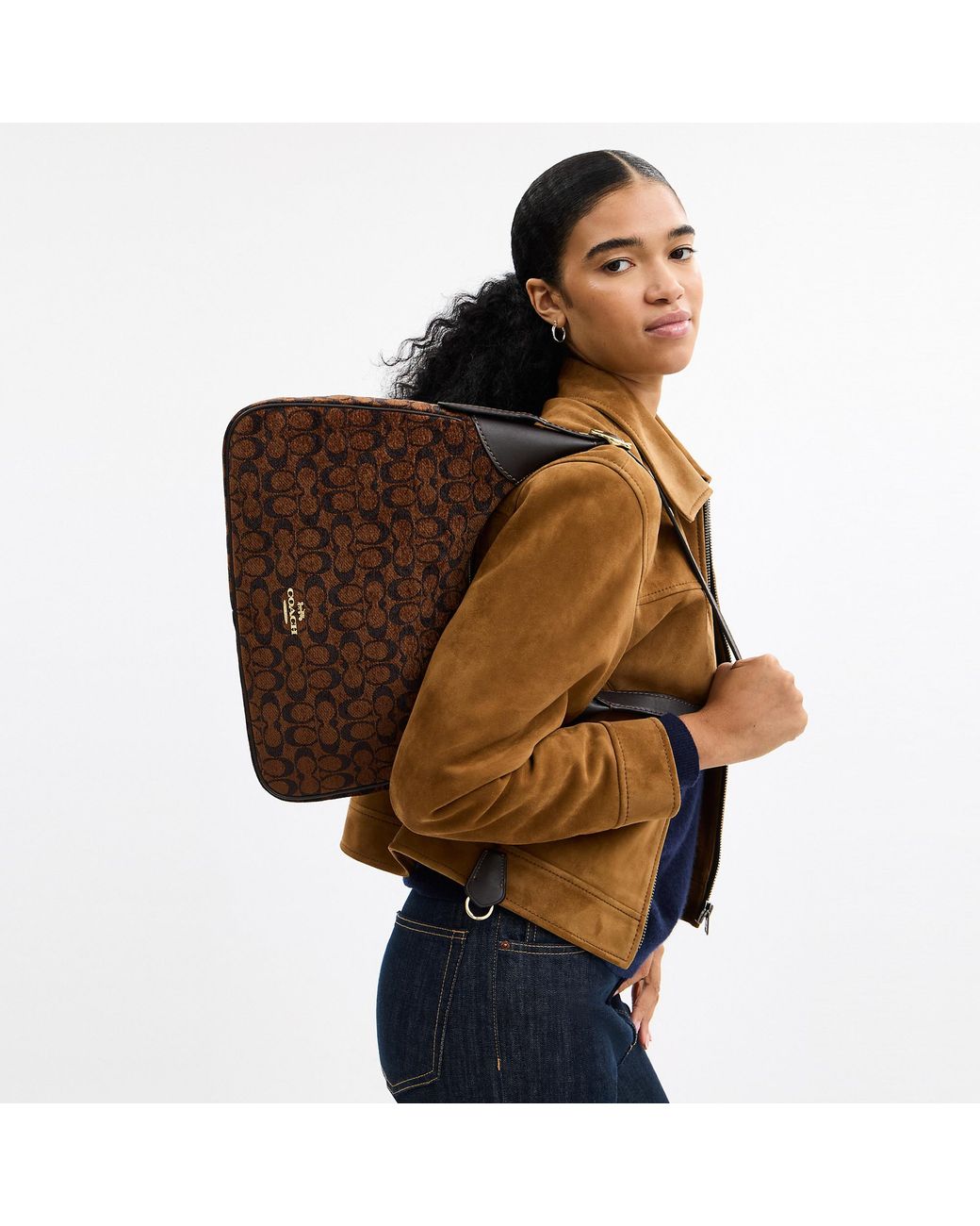 COACH Brown Ella Shoulder Bag