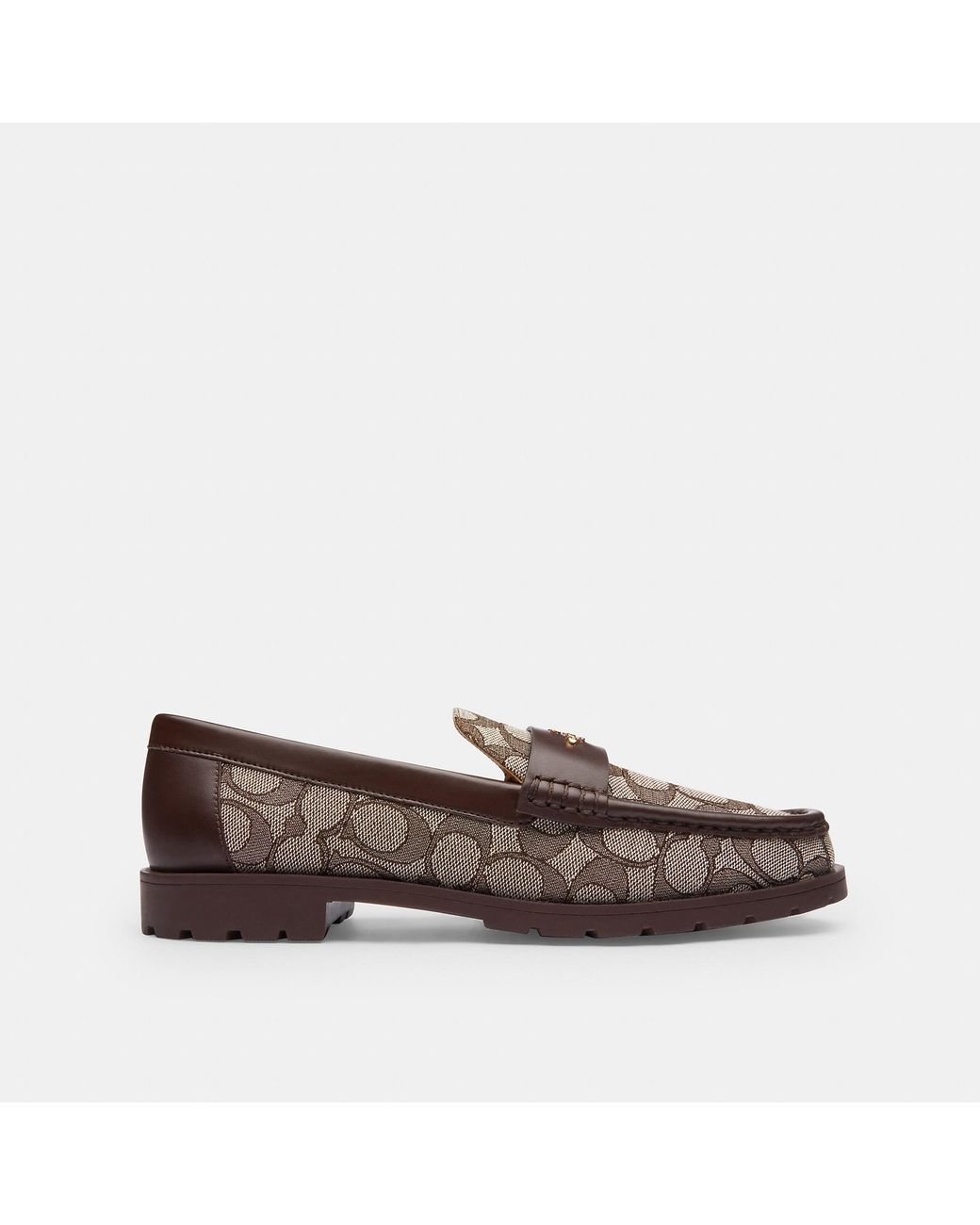 COACH Janie Loafer in Brown | Lyst