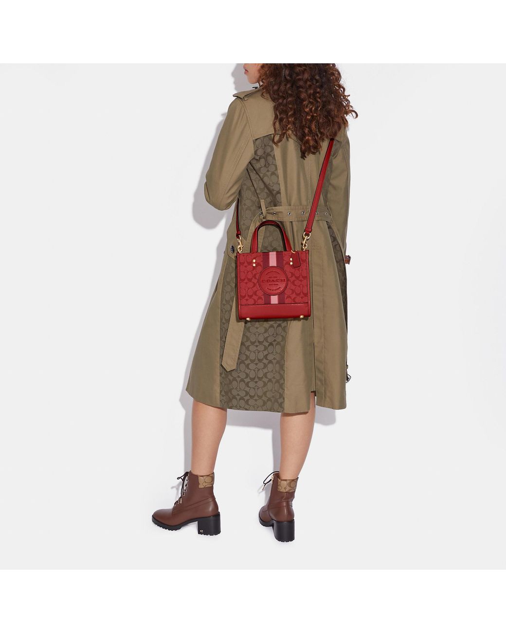 COACH Dempsey Tote 22 in Red Lyst