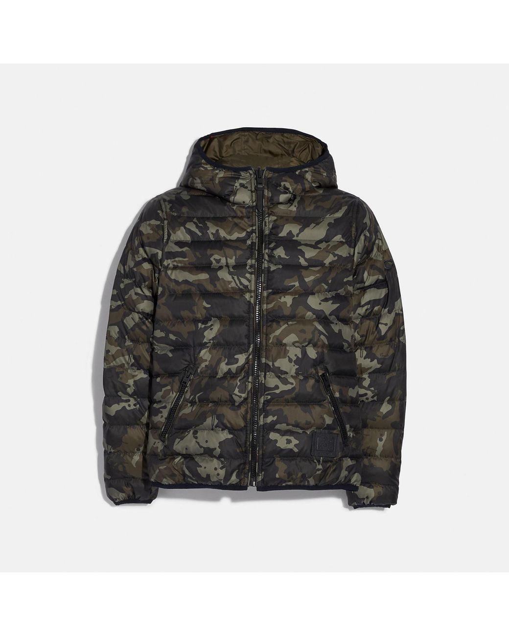 Coach Outlet Reversible Down Jacket With Hood in Black for Men Lyst