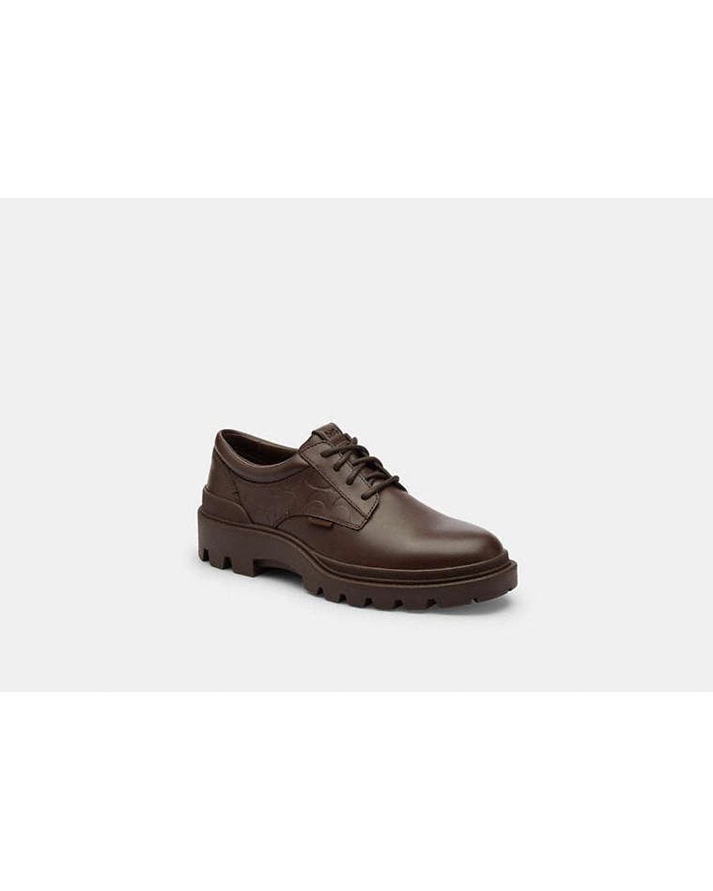 COACH Cameron Derby In Signature Leather in Black for Men | Lyst