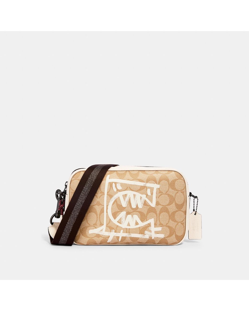 COACH Vale Jes Crossbody Bag In Signature Canvas With Rexy By Guang Yu