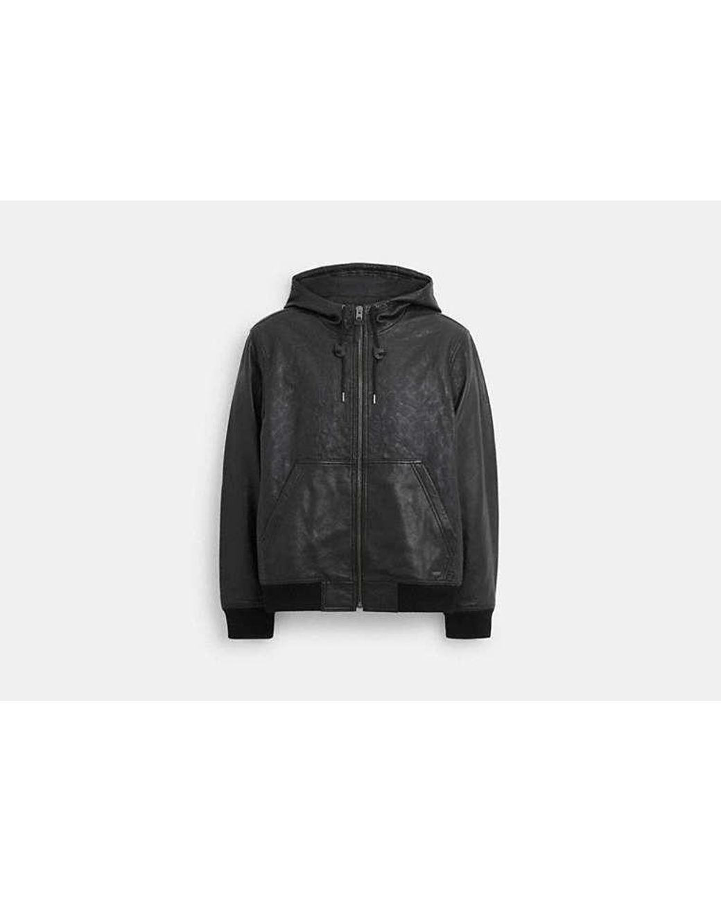 COACH Embossed Leather Trainer in Black for Men Lyst